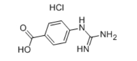 4-胍基苯甲酸盐酸盐
(甲磺酸盐萘莫司他)