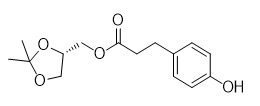 4S-(2,2-二甲基-1,3-二氧环戊烷-4-基)-3-(4-羟基苯基)丙酸酯                   (