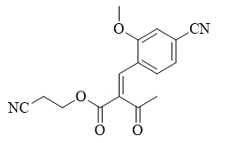 （E）-2-氰乙基-2-（4-氰基-2-甲氧基亚苄基）-3-氧代丁酸酯                  (非奈利酮)